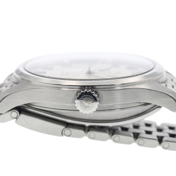 IWC SCHAFFHAUSEN PILOT'S WATCH SPITFIRE MARK XVI IW325505 39mm SS Silver #C458 image 4