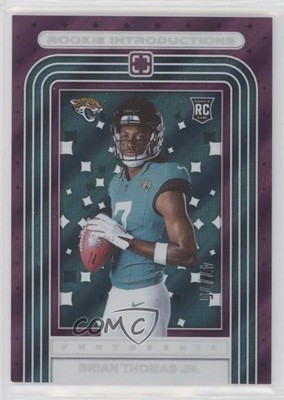 2024 Panini Photogenic Rookie Introductions Purple 47/75 Brian Thomas Jr RC 4g8
