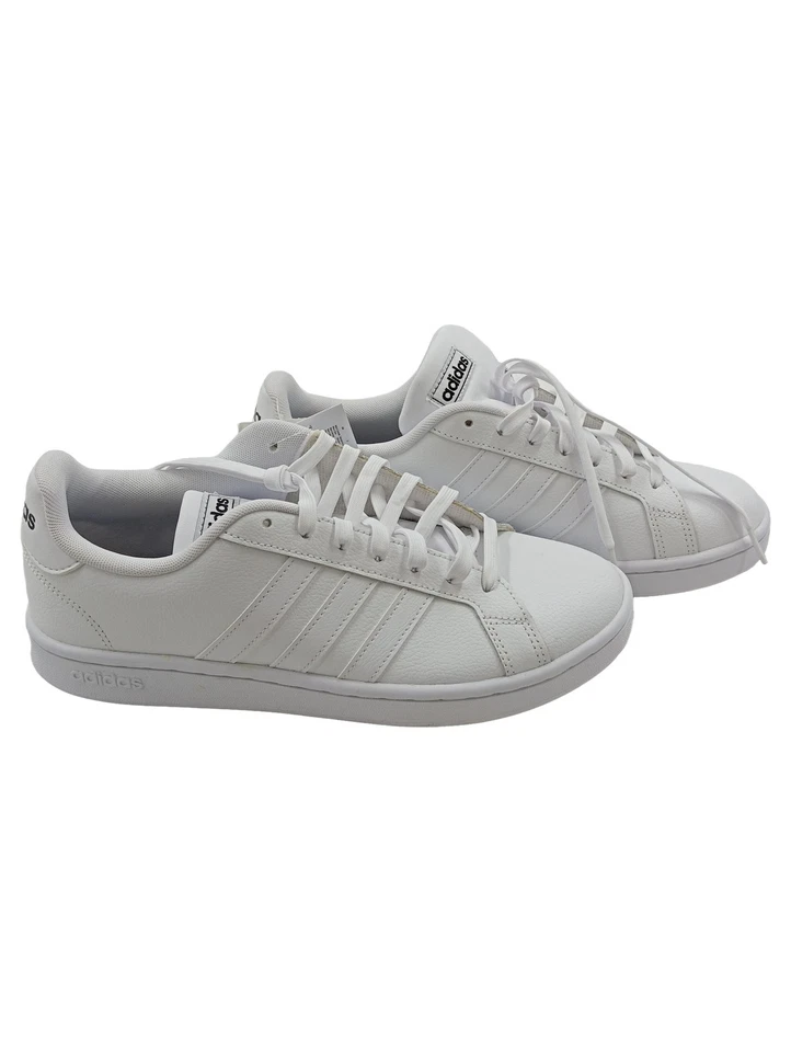 adidas Baskets Basses Hommes Blanc Cuir Sportif (EU 42.5) - Photo 1/3