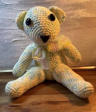 Handmade Crochet Multi Colored TeddyBear Stuffed Animal