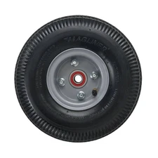 10 In. X 3-1/2 In. Hand Truck Wheel 4-Ply Pneumatic with Sealed Semi-Precision