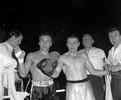 Dave Charnley Kenny Lane shortly after fight in Which Great Britai- Old Photo