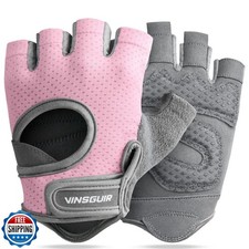 VINSGUIR Breathable Workout Gloves for Women and Men, Weight Lifting Gloves f
