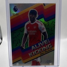 Noni Madueke /99 Arsenal 2026 Topps Chrome Premier League Alive and Kicking AK-5
