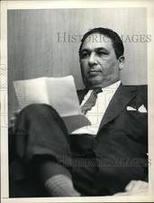 1956 Press Photo Egyptian ambassador Ahmed Hussein in Washington DC - nep00332
