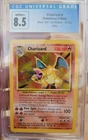 Pokémon Charizard Base Set #4 Unlimited CGC 8.5 Blue Label Holo Rare TCG
