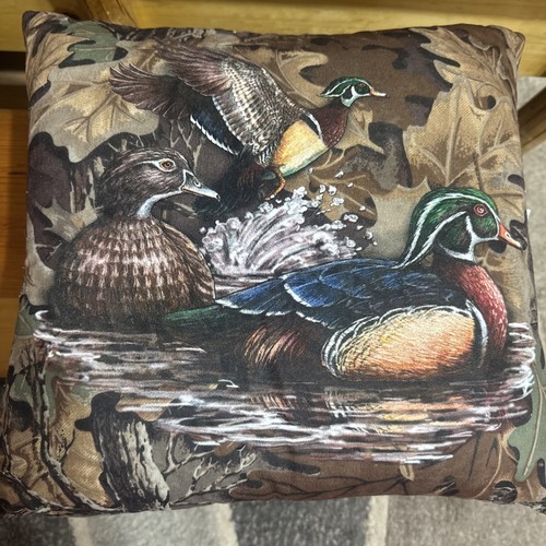 Cabelas Duck Throw Pillows Rustic Cabin 2 Set - Picture 1 of 7