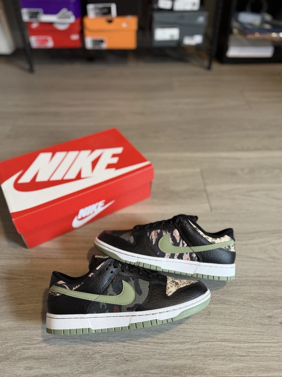 Nike Dunk SE Low Black Multi-Camo | eBay