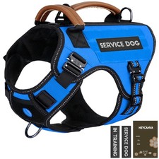Service Dog Vest - Tactical Dog Harness Full Metal Buckles Dog Vest for Large...