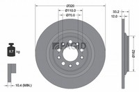 2X Bremsscheibe Pagid 56041NC FüR Jeep Cherokee KL VAN CRD 4X4 Gdi