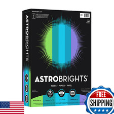 Astrobrights Color Paper "Cool" Assortment 8.5x11 24lb 500 Sheets