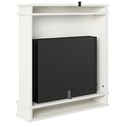 Ameriwood Home Mateo Electric Fireplace w/ Mantel & Touchscreen Display in White