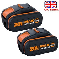 2X 5000mAh 20V Max 5.0Ah For Worx Powershare Li-Ion Battery WA3551 WA3553 WA3556