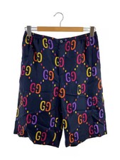 GUCCI/Shorts/Size 46/Silk/NVY/672698 ZAJOZ/22ss/GG Logo//