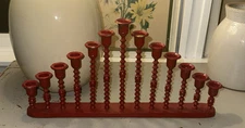 Vintage Unique Heavy Metal 13 Arm Candelabra Taper Candle Holder India