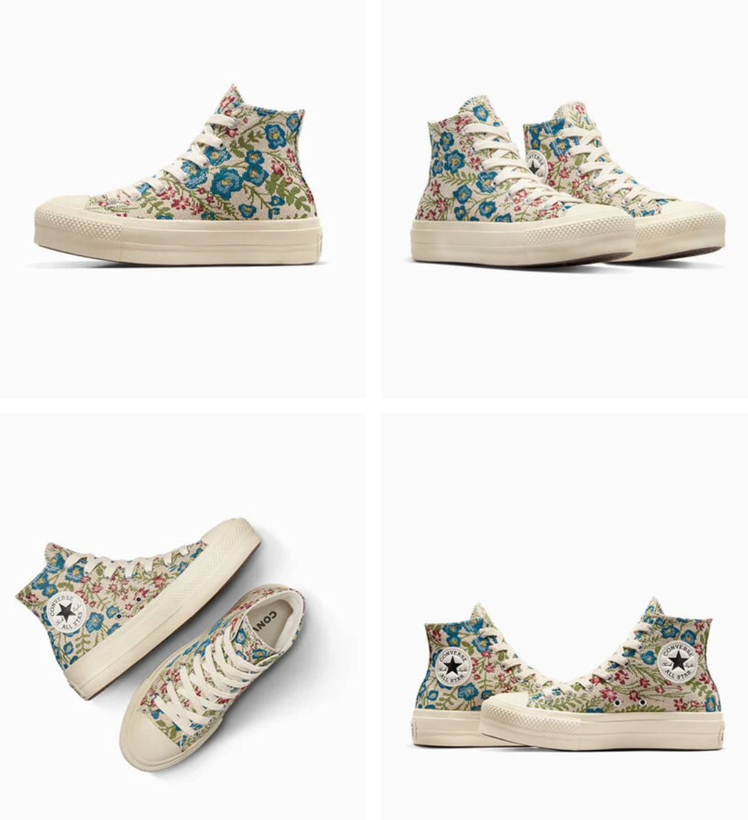 NEW Women's Converse All Star Lift Platform Floral A11992C