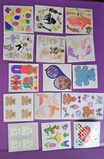 Vintage Stickers Lot Sandylion Stickers Mrs.Grossman Great Seven