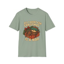 Unisex Softstyle T-Shirt Sloth Gift Holiday Nap Christmas