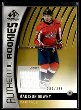 2017-18 jersey authentic rookies sp game used madison bowey