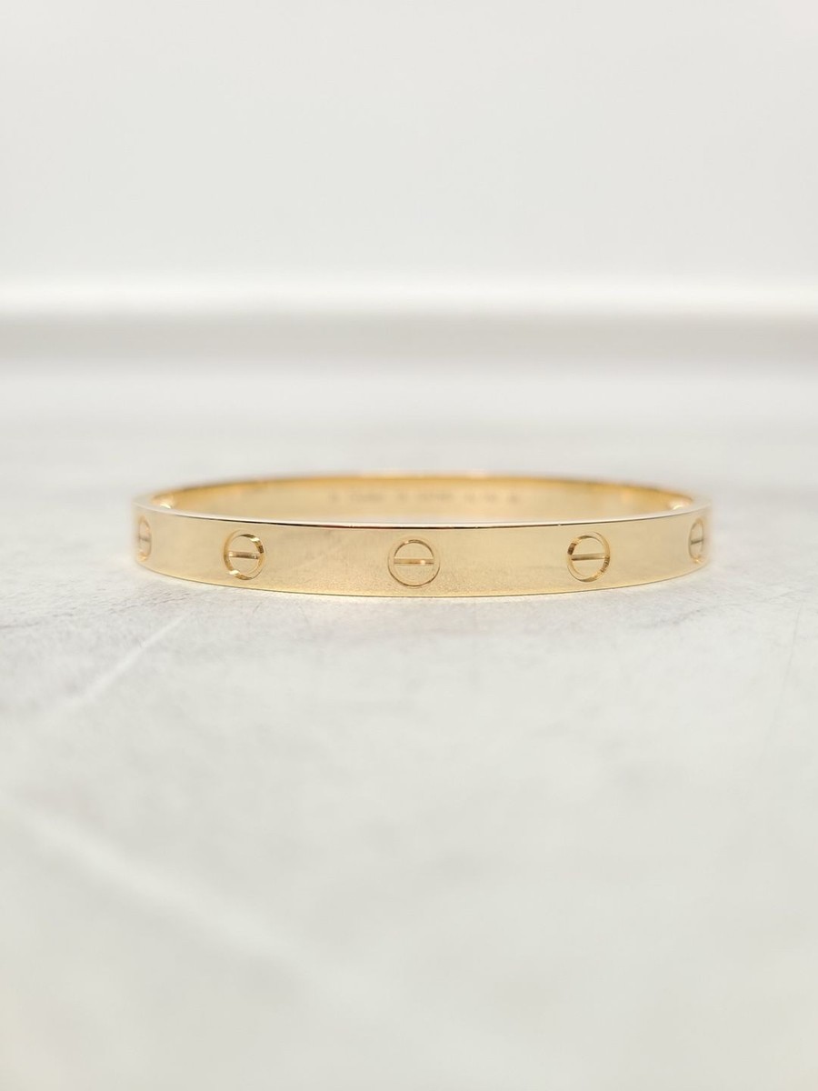 Cartier Yellow Gold Love Bracelet - SKU 18 | eBay Cartier Yellow Gold Love Bracelet - SKU 18 | eBay