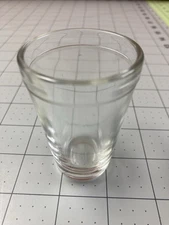 Hazel-Atlas Glass Co. 2 Juice Glasses, Vintage, Clear, 3”Tall, VGC