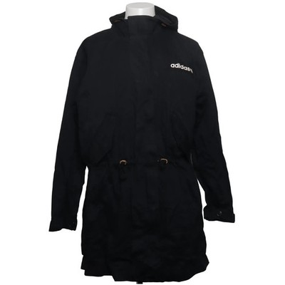 Adidas, Parka, Herren, Größe: L, Schwarz, Baumwolle, Einfarbig #hyz