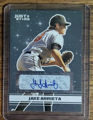 2008 Just Minors Just Stars Black Edition Cy Young Auto 9/25 Jake Arrieta 