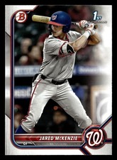 Jared McKenzie 2022 1st Bowman Draft #BD-5 Washington Nationals ROOKIE RC