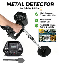 Deep Ground Metal Detector For Adults Underwater Beach Yard Waterproof Seeker US