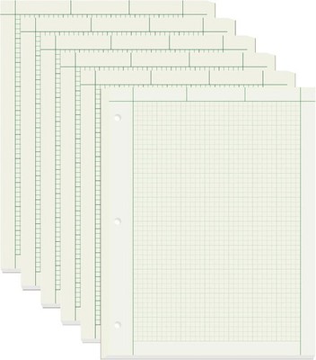 6 Pads Engineering Paper Notebook, Engineering Computation Pad, 8.5X11 Inch Engi