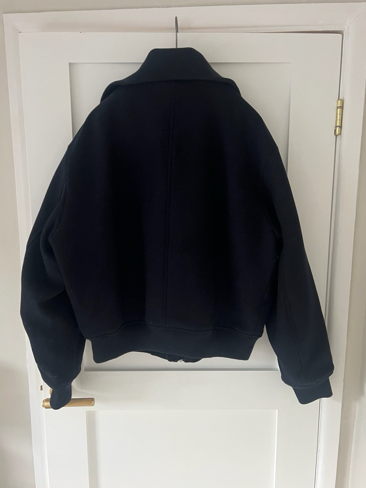 Zara LARGE collared navy blue wool blend jacket new without tags Men’s image 9