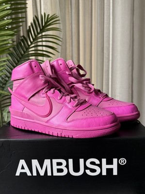 NEW Nike AMBUSH x Dunk High Pink Mens 8 / UK 7
