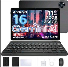 DOOGEE U11 VIP Pro Android 15 Tablet 11" 30GB+256GB 8580mAh New Sealed Grey 