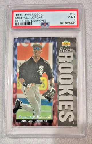 1994 Upper Deck Electric Diamond Star Rookies #19 Michael Jordan Bull PSA Mint 9