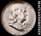 1952-S Franklin Half Dollar - Choice Gem Brilliant Unc  Lustrous  #J8754