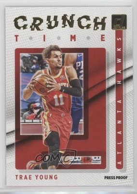 2021-22 Panini Donruss Crunch Time Press Proof Trae Young #1 07i7