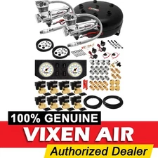 AIR SUSPENSION KIT/SYSTEM FOR TRUCK/CAR BAG/RIDE/LIFT, DUAL COMPRESSOR, 4G TANK