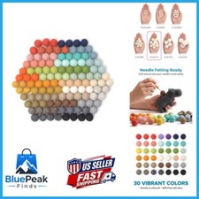 Glaciart One Felt Pom Poms Wool Felt Balls 120 Pieces 2.5 Cm 1 Inch Handmade