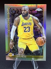 2025-26 Topps Chrome LeBron James Silver Refractor HOLO #127 Los Angeles Lakers