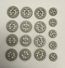VINTAGE LEGO TECHNIC MIXED SELECTION COGS / GEARS x 17 OLD LIGHT GREY