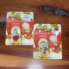Strawberry Shortcake Pins Lot Of 2 Count Jewelry Vintage American Greetings
