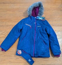 ZeroXposur Girls Iris Snowboard Jacket XL 16 Faux Fur Hood Water Resistant