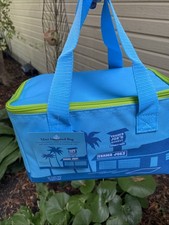 Trader Joe's Mini Insulated Tote Lunch Bag Sea Blue Limited NWT