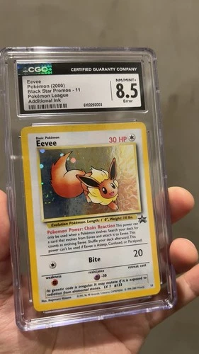 ERROR Additional Ink (SWIRL) Eevee - Black Star Promo Pokemon League