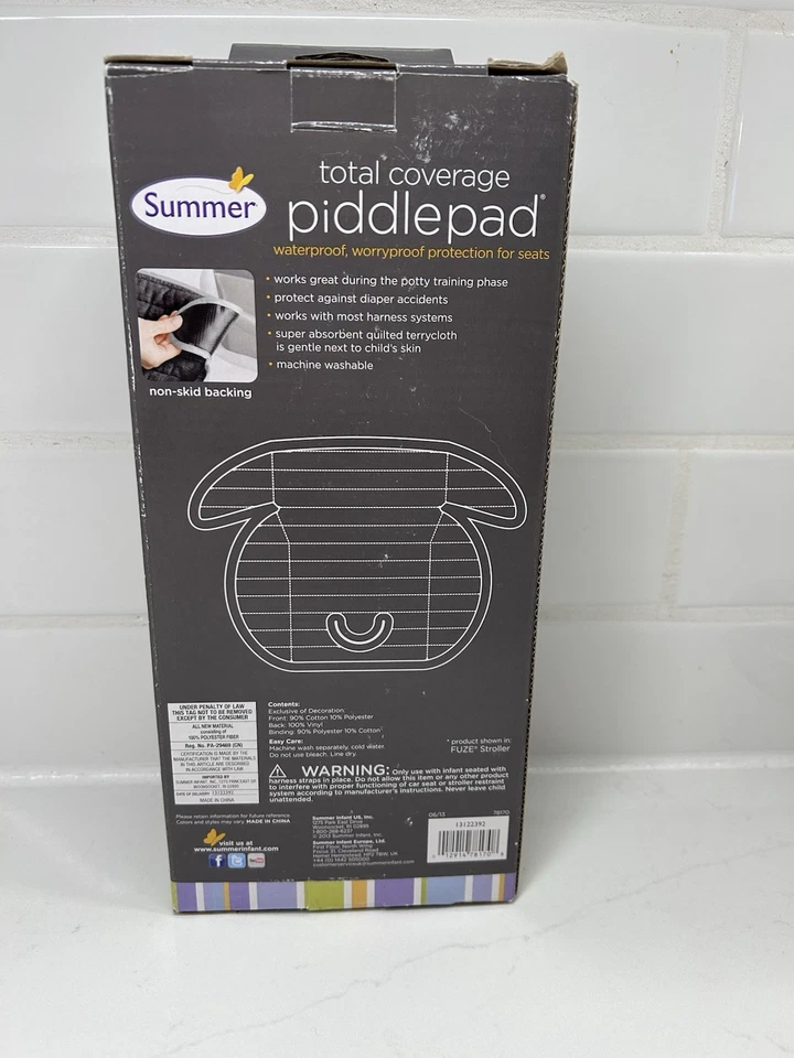 Summer младенца полное покрытие PiddlePad водонепроницаемый автокресло вкладыш новый открытая коробка - Изображение 2 из 4