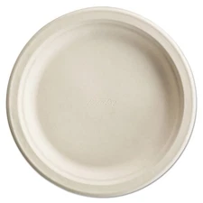 Huhtamaki HUH25775 Paper Pro Round Plates, 8 3/4 Inches, White, 125/pack