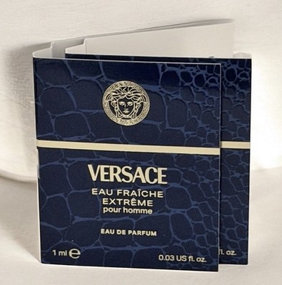 2 x Versace Eau Fraiche Extreme (0.03 Oz / 1 ML) Sample Spray *2025 Release*