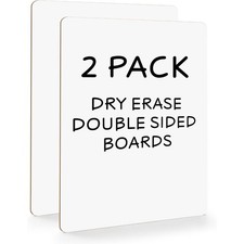 Small Dry Erase Board 9x12 Inch 2 Pack, Mini Whiteboard for Students Home Office