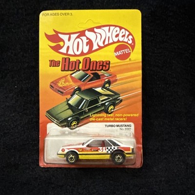 1983 Hot Wheels Blackwall The Hot Ones Turbo Mustang No. 3361 #3361 Unpunched!