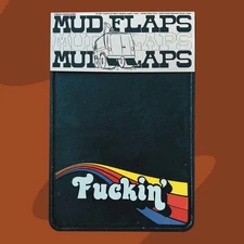 18x12 Fuckin Mud Flaps HEVY BigRig Beef Recycled Truck Tires Splash Guard Van